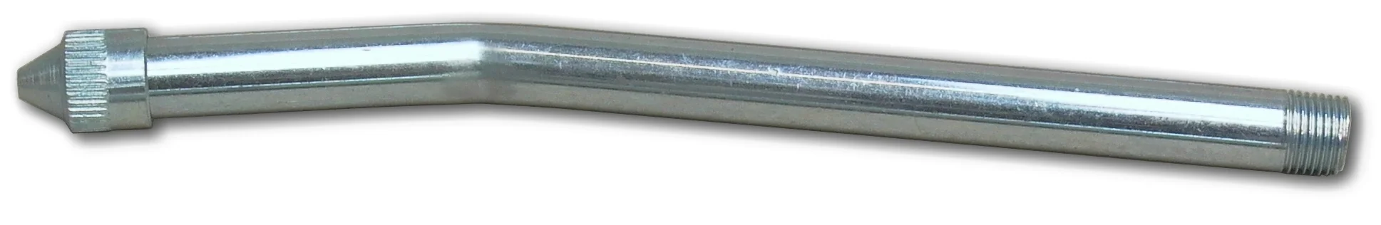 E4012 Tubo a ugello, piegato, 150 mm, con beccuccio appuntito.