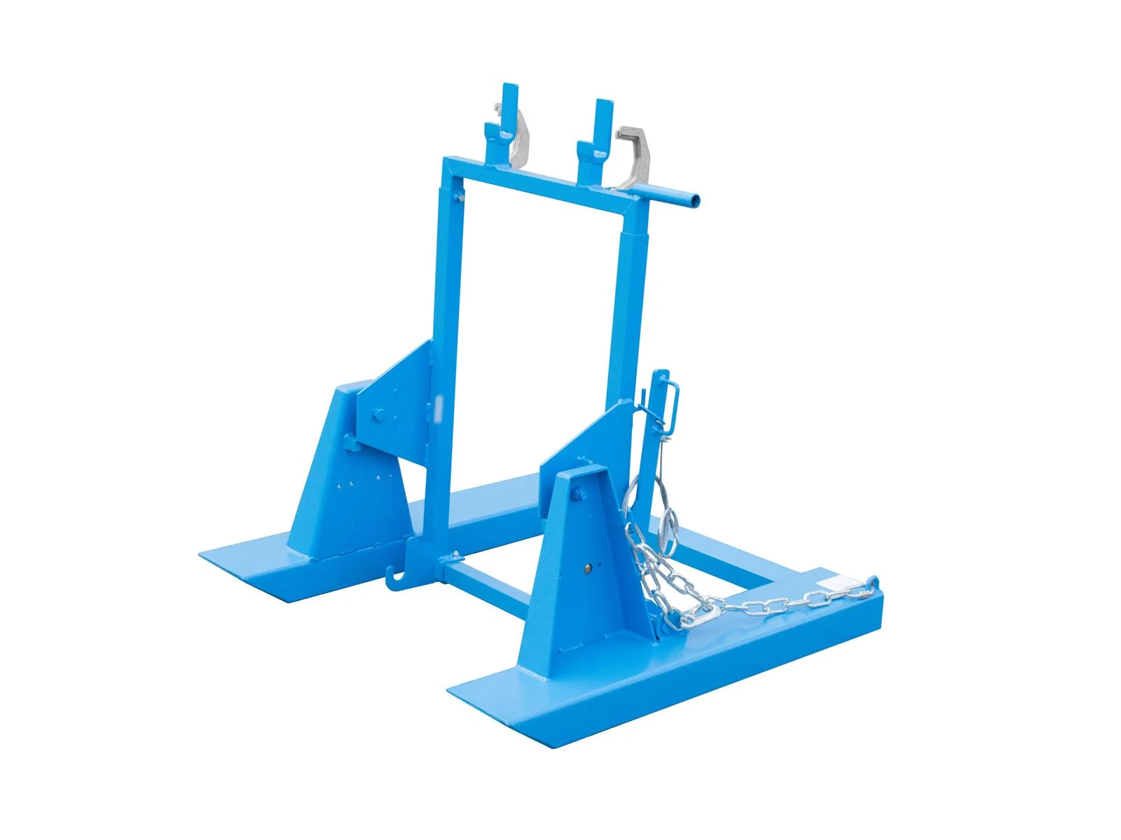 Ribaltatore per bidoni della spazzatura 1000 x 1020 x 1060 mm, bidone da 240 litri, colore RAL 5012 blu chiaro.