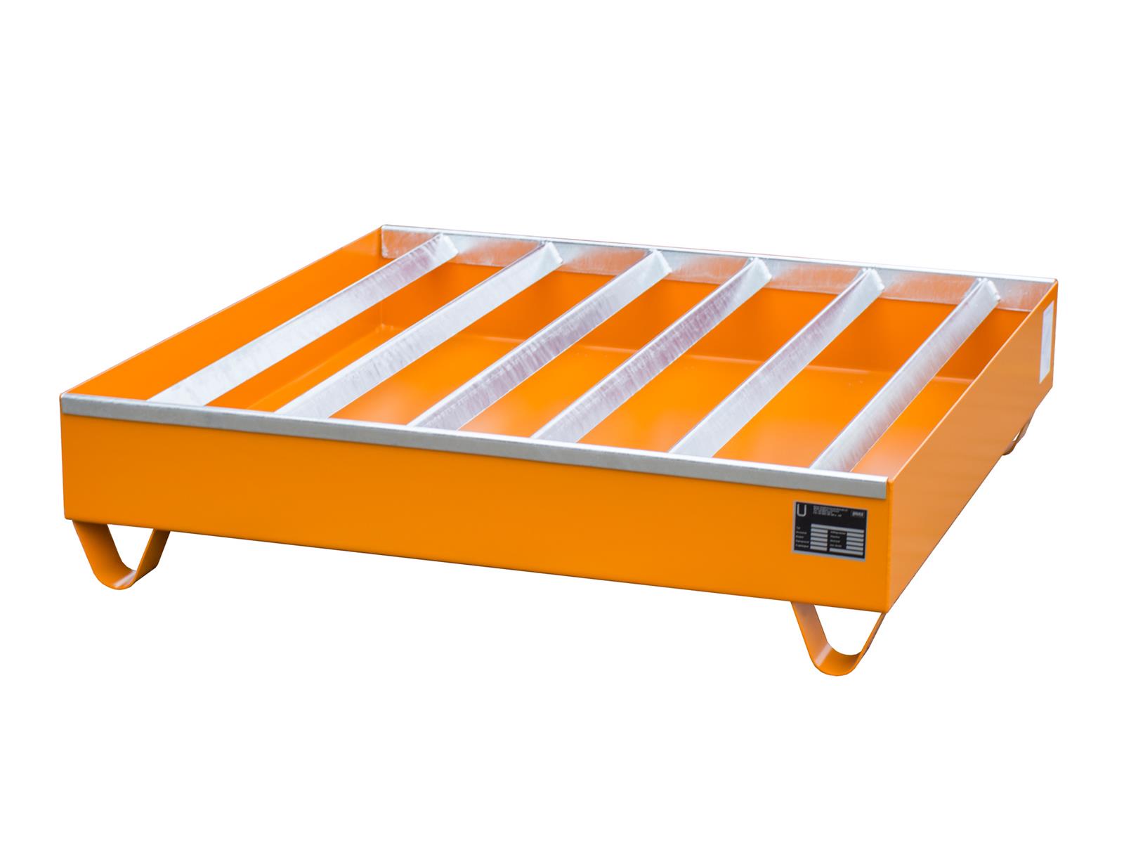 Profilwanne 1200x1200x285mm 230 Liter Typ PW 200-4 RAL 2000 Gelborange