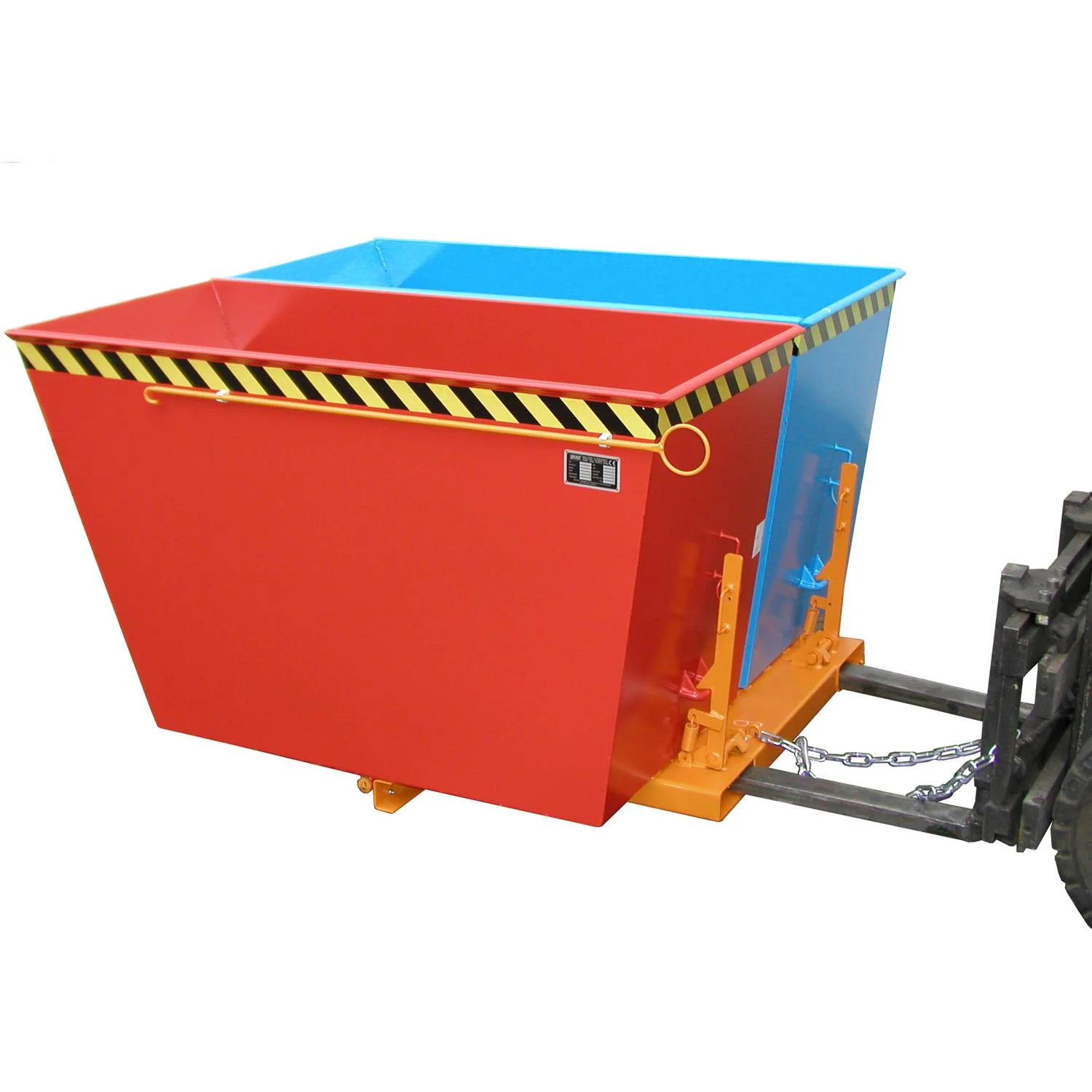 Kippbehälter DUO 2x0,9m³ 1665x1610x1000mm  Behälter mit 2 Kammern für Gabelstabler
