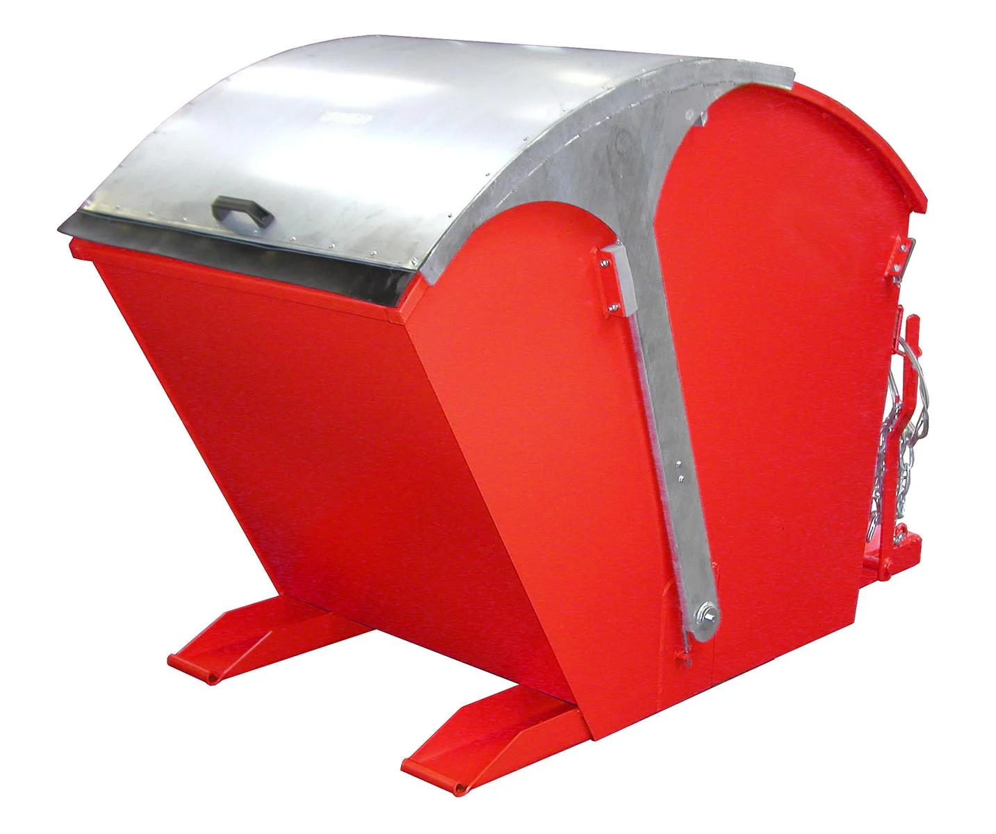 Tipping Container 1m³ 1750x955x1220mm RD 1000 RAL 3000 Flame Red