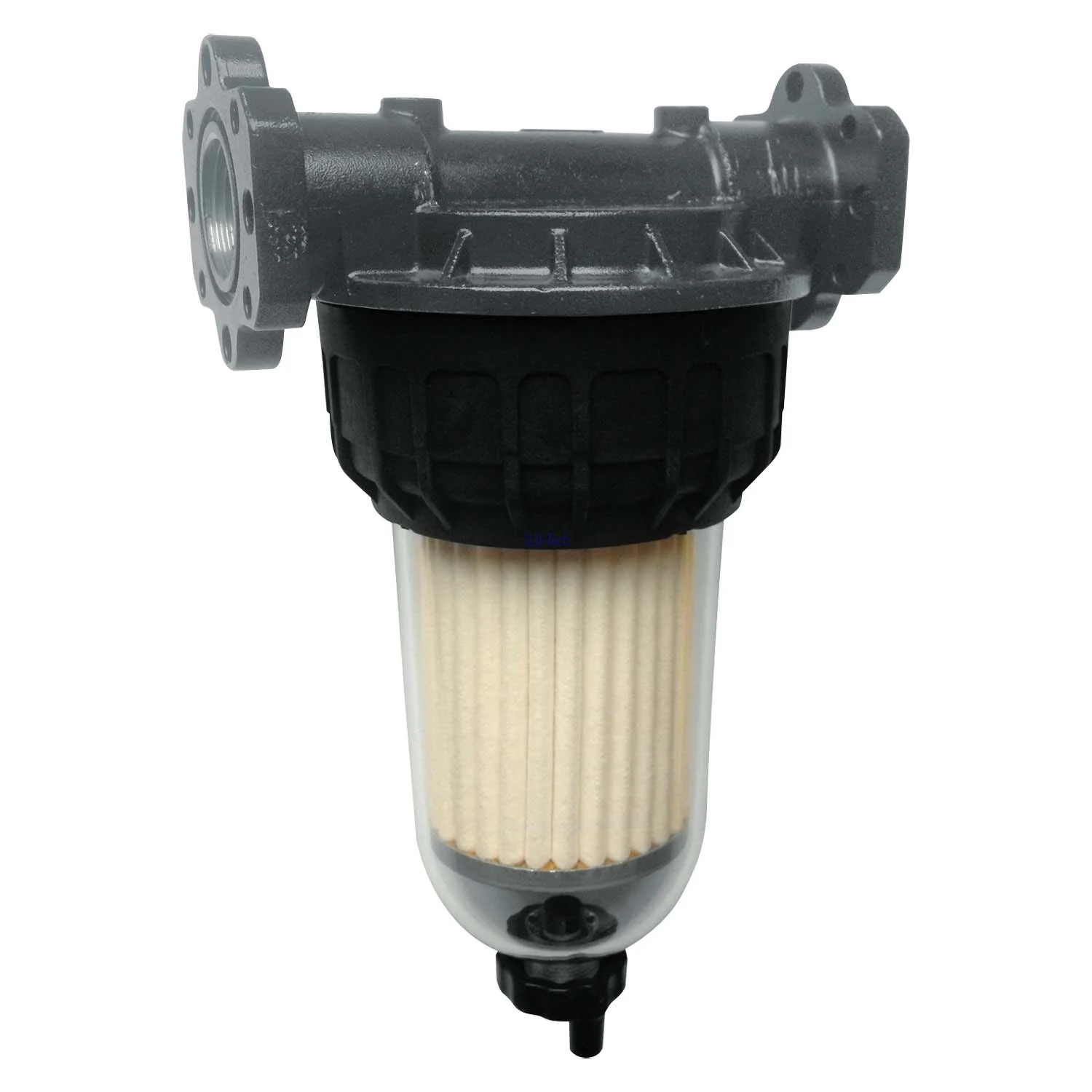 Separatore d'acqua trasparente PIUSI 30µm, 70 l/min, 2 pz. + supporto da 1"