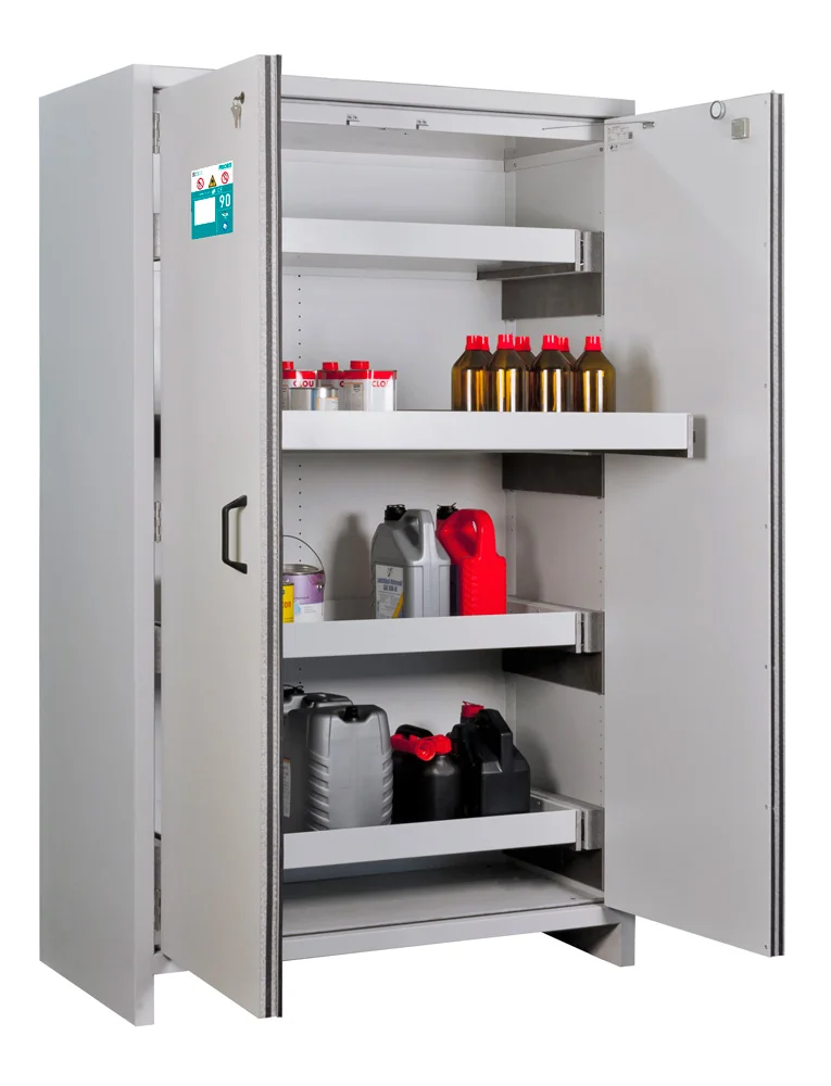 Armadio di sicurezza a due ante Tipo 90 con porte che si aprono liberamente., Schrank, Lagerschrank, Metall, Regal, Hochschrank
