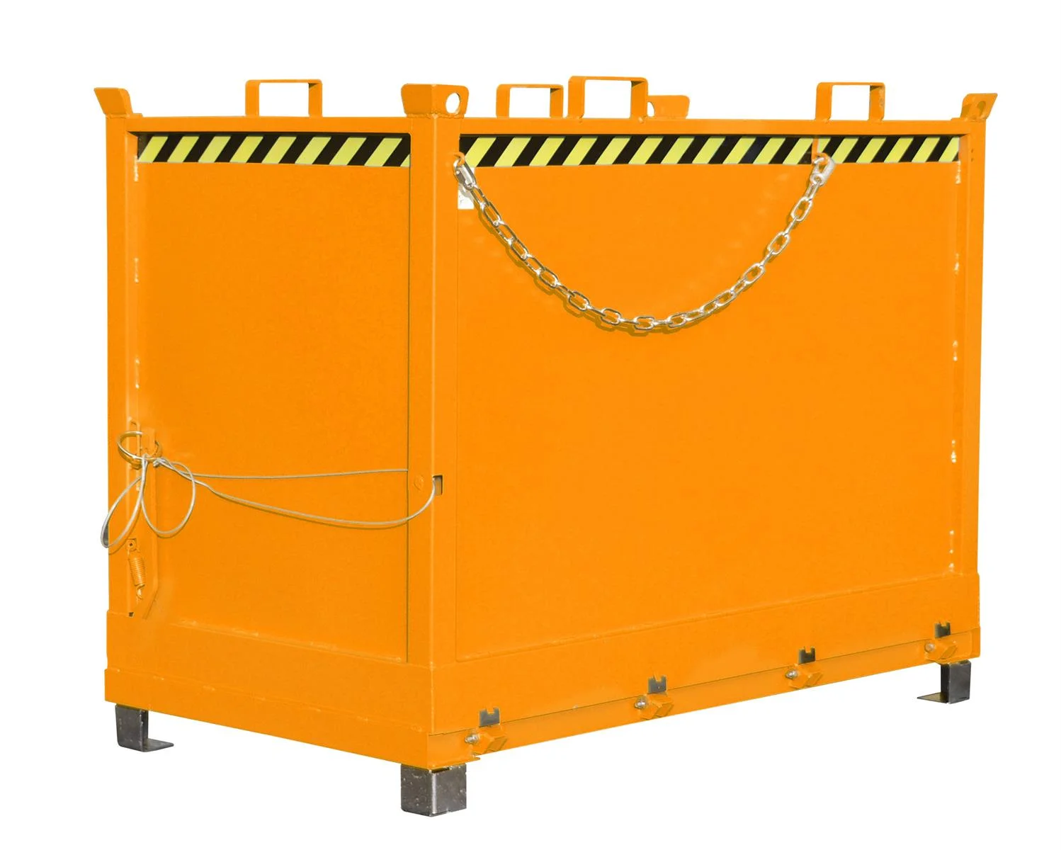 Foldable Bottom Container FB 2000 2.00m³ 1040x1845x1445mm RAL 2000 Yellow-Orange