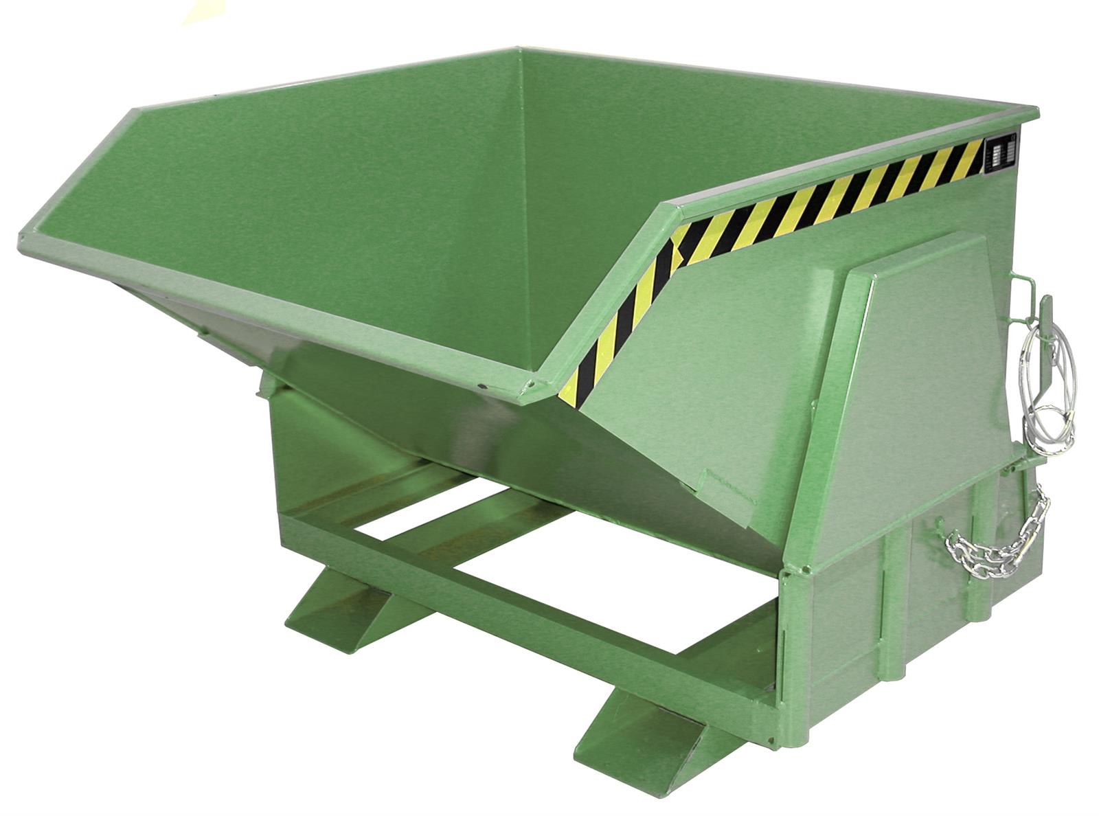Contenitore ribaltabile BK 100 1 m³ 1430x1400x1070 mm RAL 6011 verde reseda