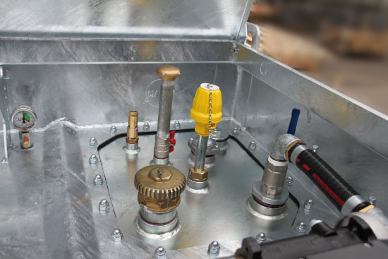 Mobile Tankstelle Quadro-D Tankanlage Doppelwandig Rietberg 3000 Liter 230V Pumpe digitales Zählwerk ohne Zubehör