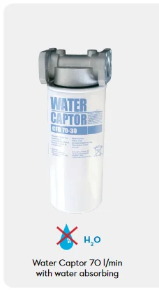 Water Separator 70L/Min, 2 Units + 1" Mounting Bracket
