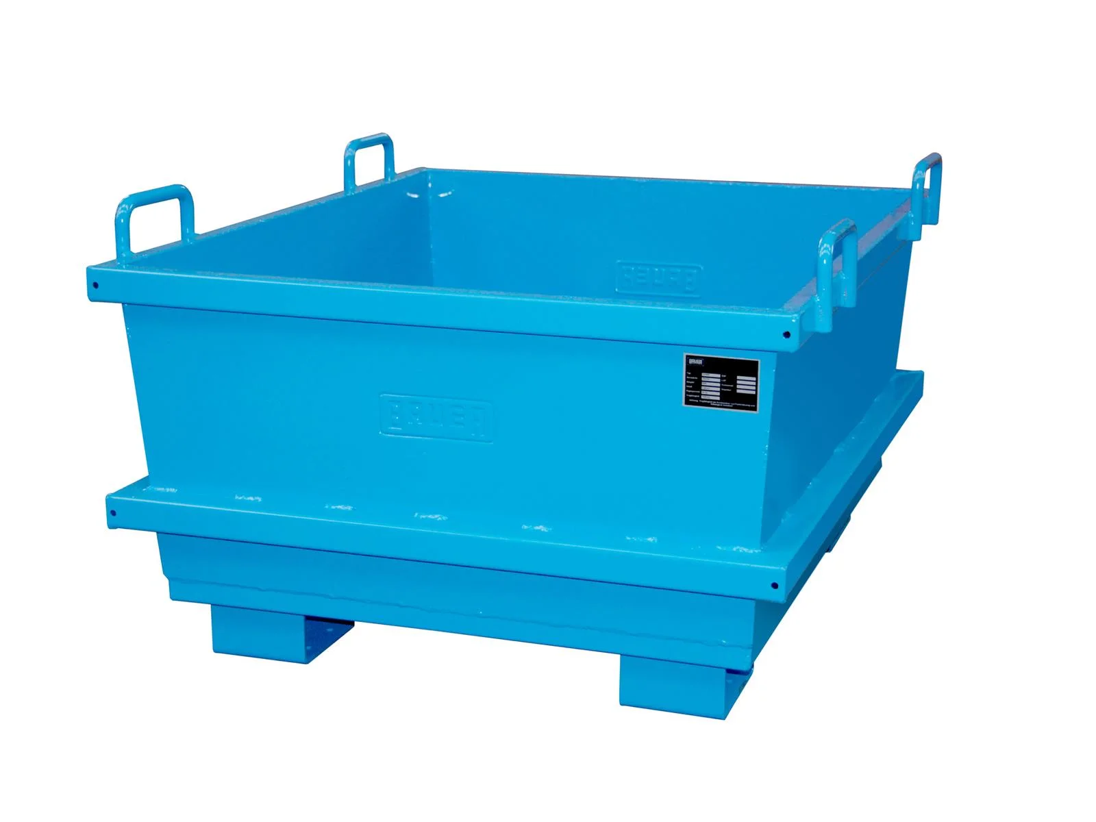 Contenitore universale UC 500 0,50 m³ 1040 × 1200 × 680 mm RAL 5012 azzurro chiaro