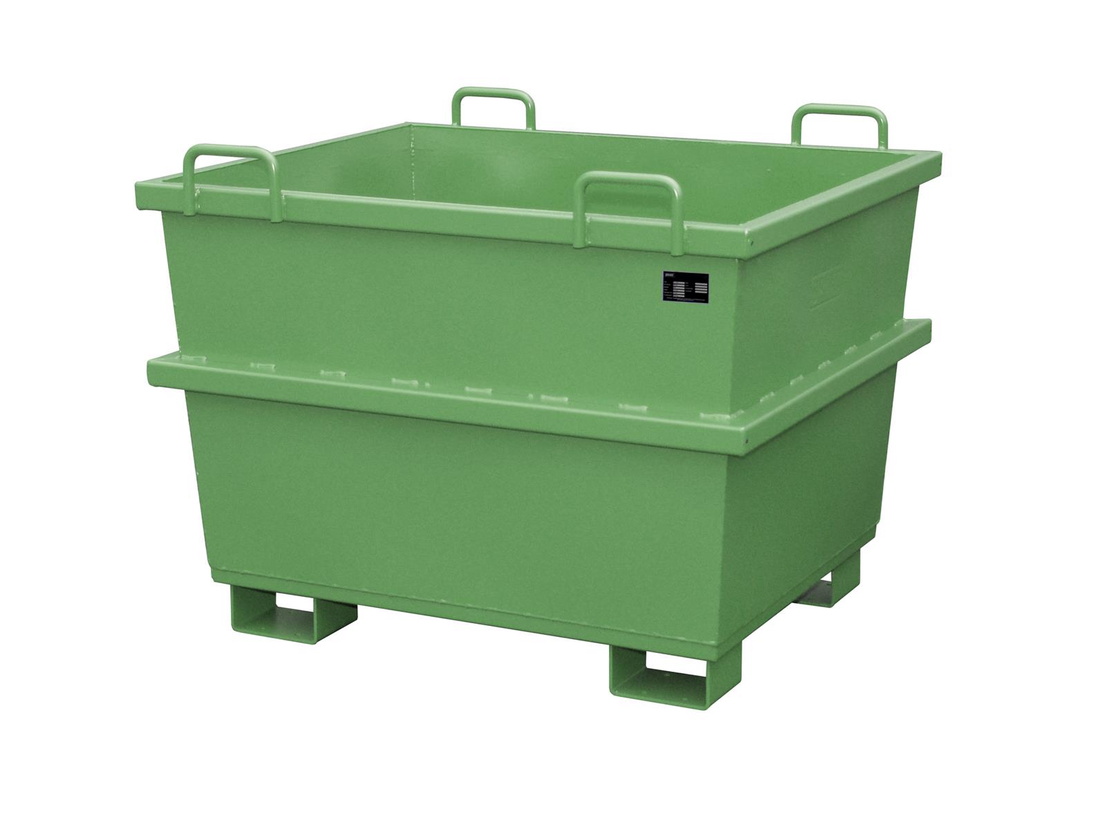 Universal-Container UC 750 0,75m³ 1040x1200x955mm RAL 6011 Resedagrün