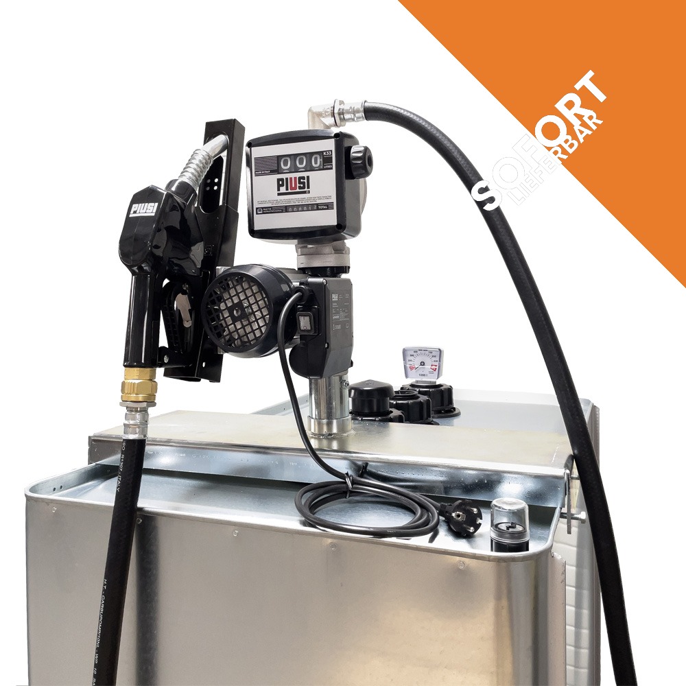 Hoftankstelle - Profi - Dehoust - 1000 Liter - Dieseltankanlage 8m Abgabeschlauch