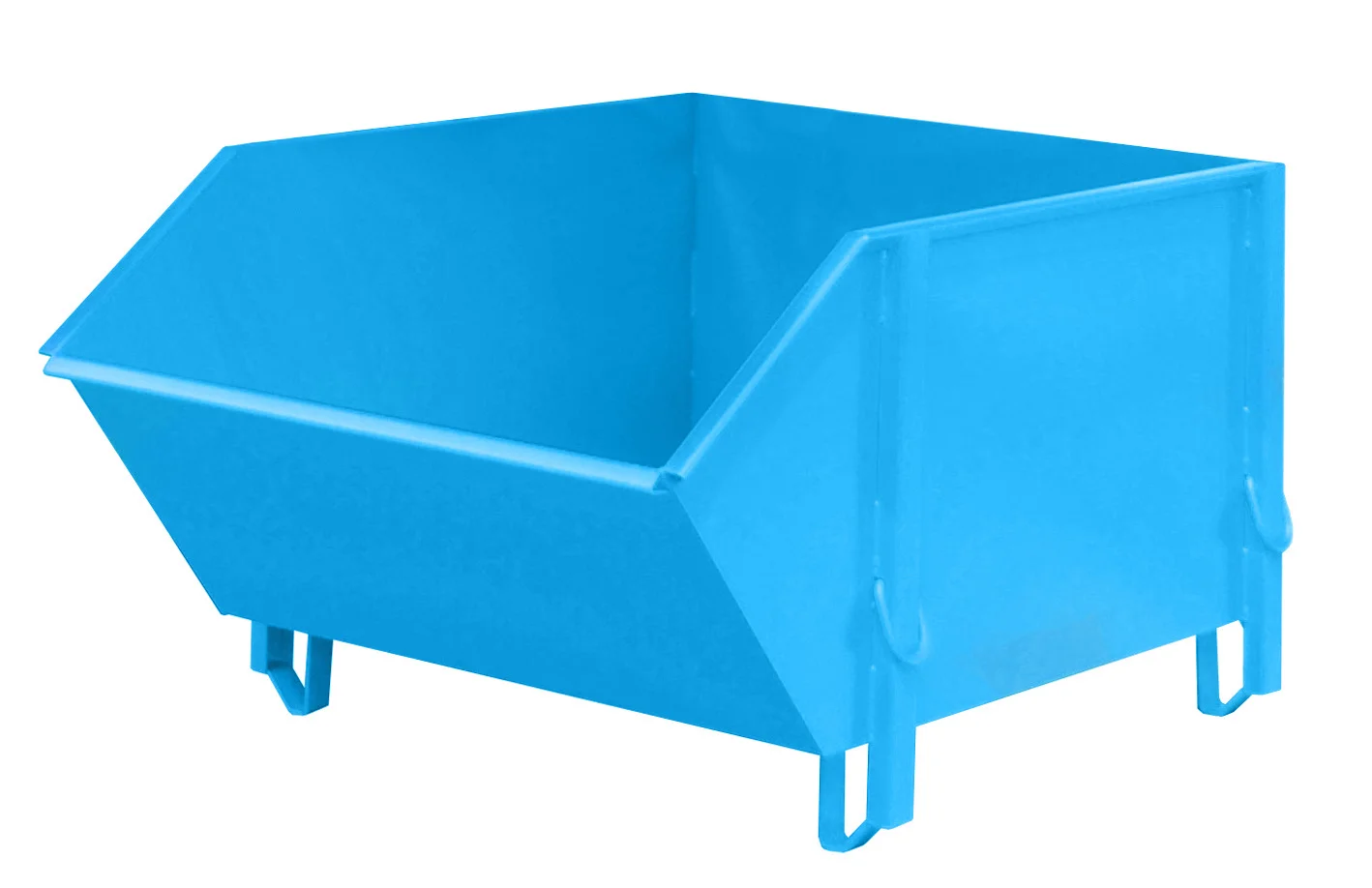 Contenitore per materiali da costruzione BBG 100, 1,00 m³, 1515×1070×800 mm, RAL 5012 Blu chiaro