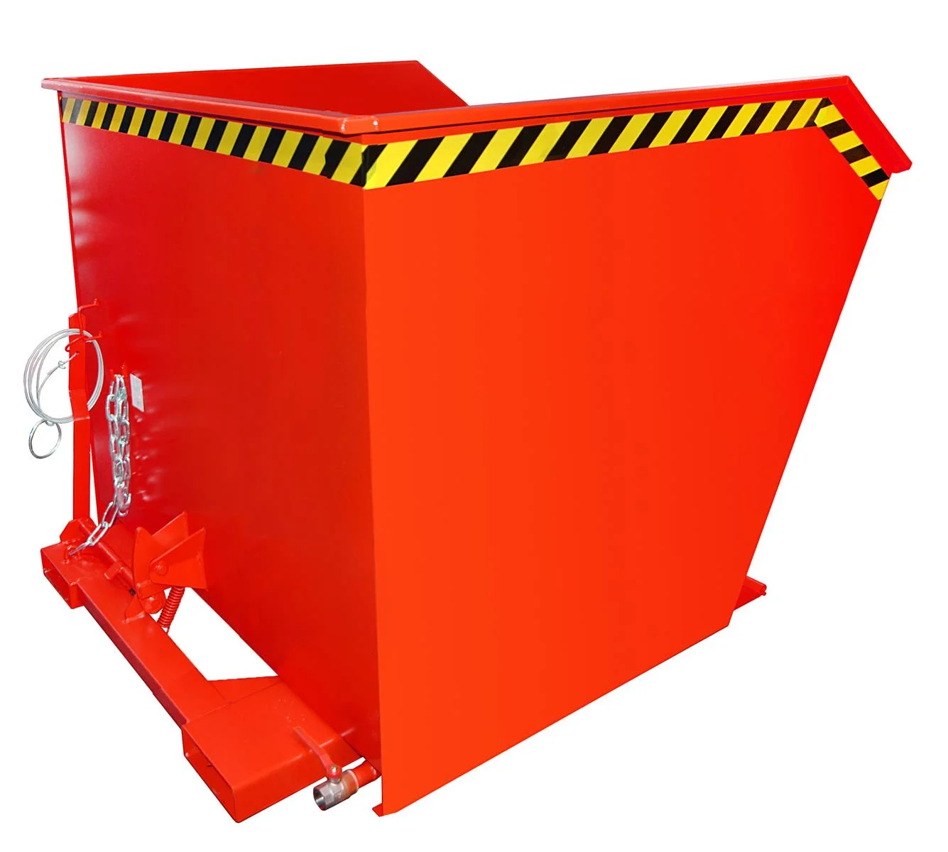 Chip Container SGU 200 2.00m³ 1640x1680x1090mm RAL 3000 Flame Red