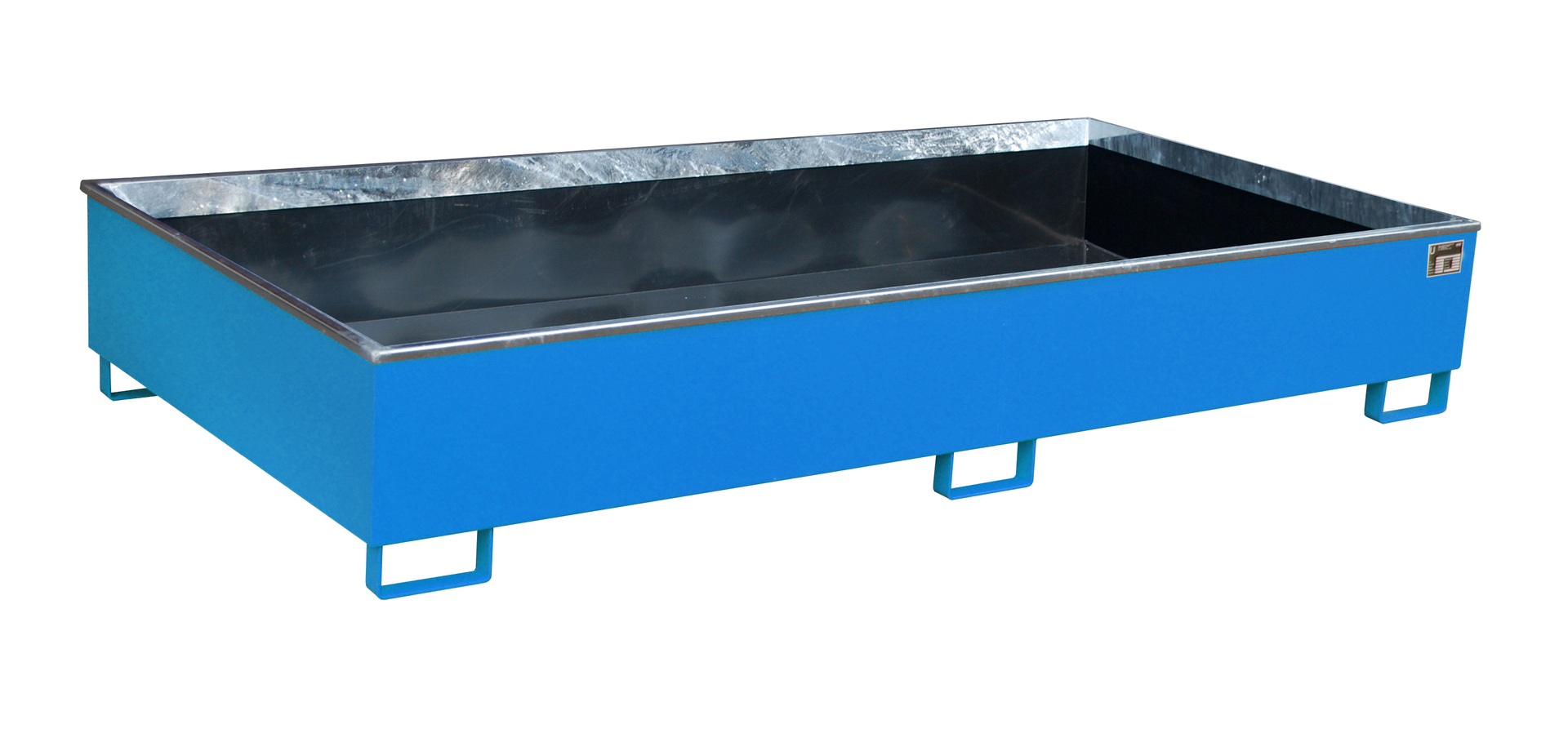 Regalwannen 2665x1315x440mm 1000 Liter mit PE-Einsatz RAL 5012 Lichtblau