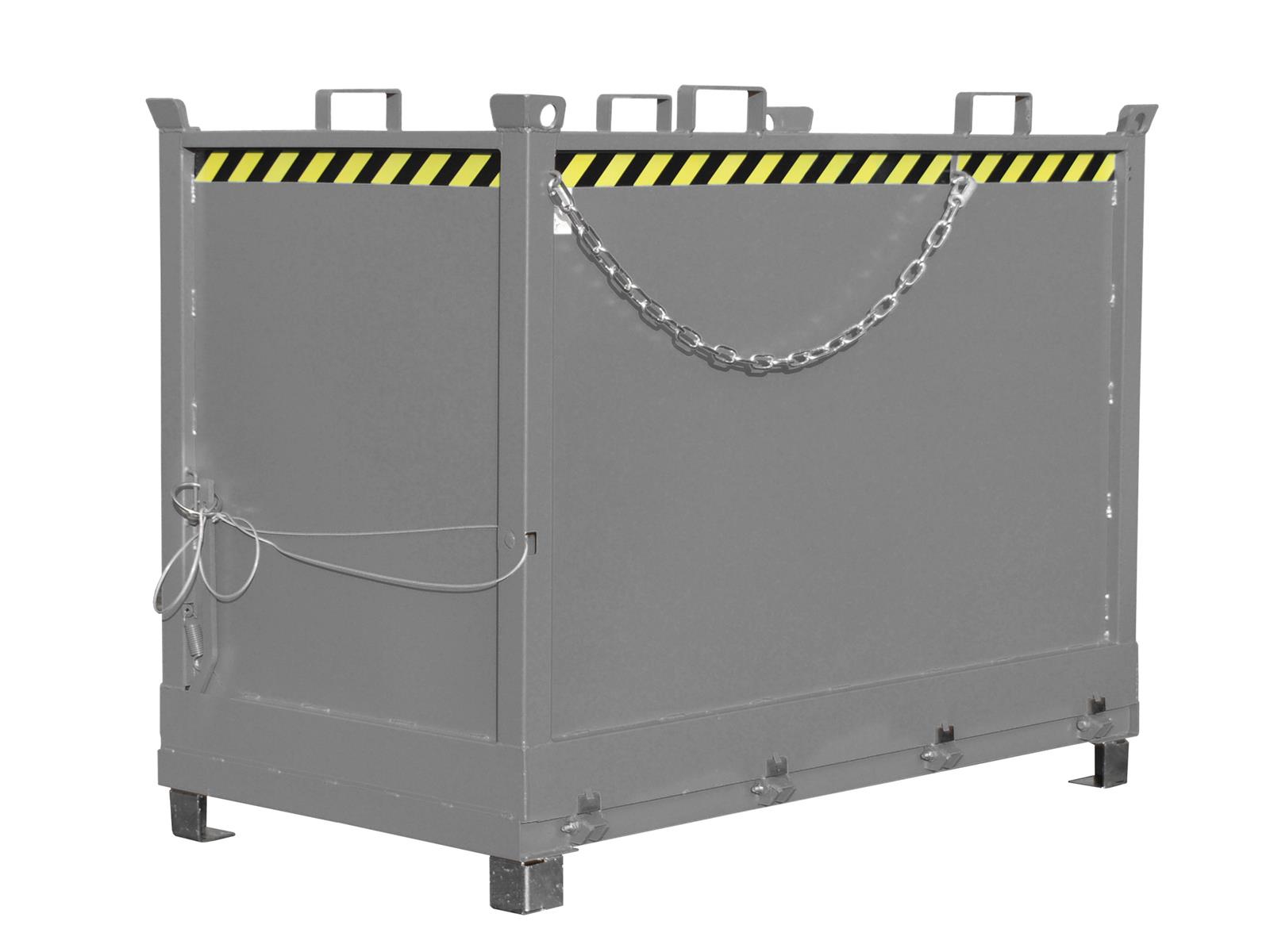 Klappbodenbehälter FB 2000 2,00m³ 1040x1845x1445mm RAL 7005 Mausgrau