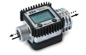 Contatore digitale a turbina K24 ex per benzina con display LCD - Piusi, Turbine Sensor, Elektronischer Durchflussmesser, Knickschutz, Metallgehäuse, Kabelverschraubung
