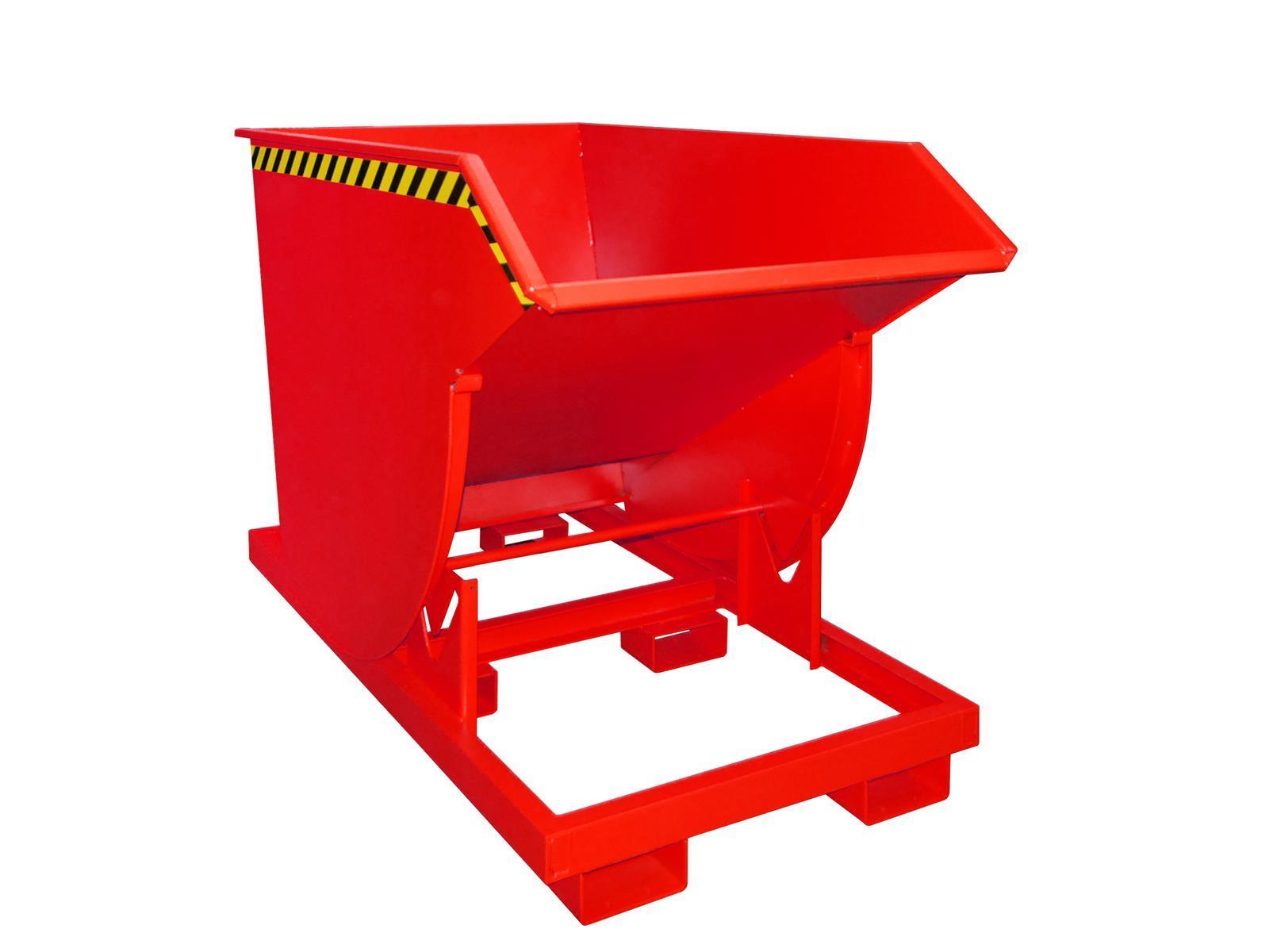 Kippbehälter BKM 100 1m³ 1760x1060x1270mm RAL 3000 Feuerrot