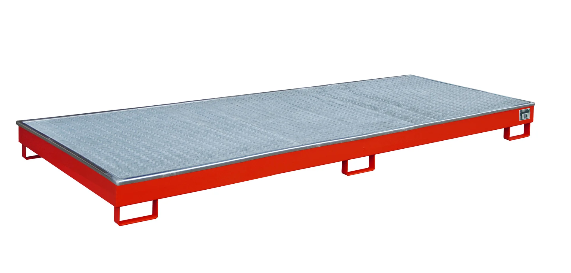 Contenitore per scaffalature 3265 x 1315 x 195 mm, 240 litri, con inserto in PE e griglia metallica 3300-1, plattform, stähler, metall, industriell, ladefläche