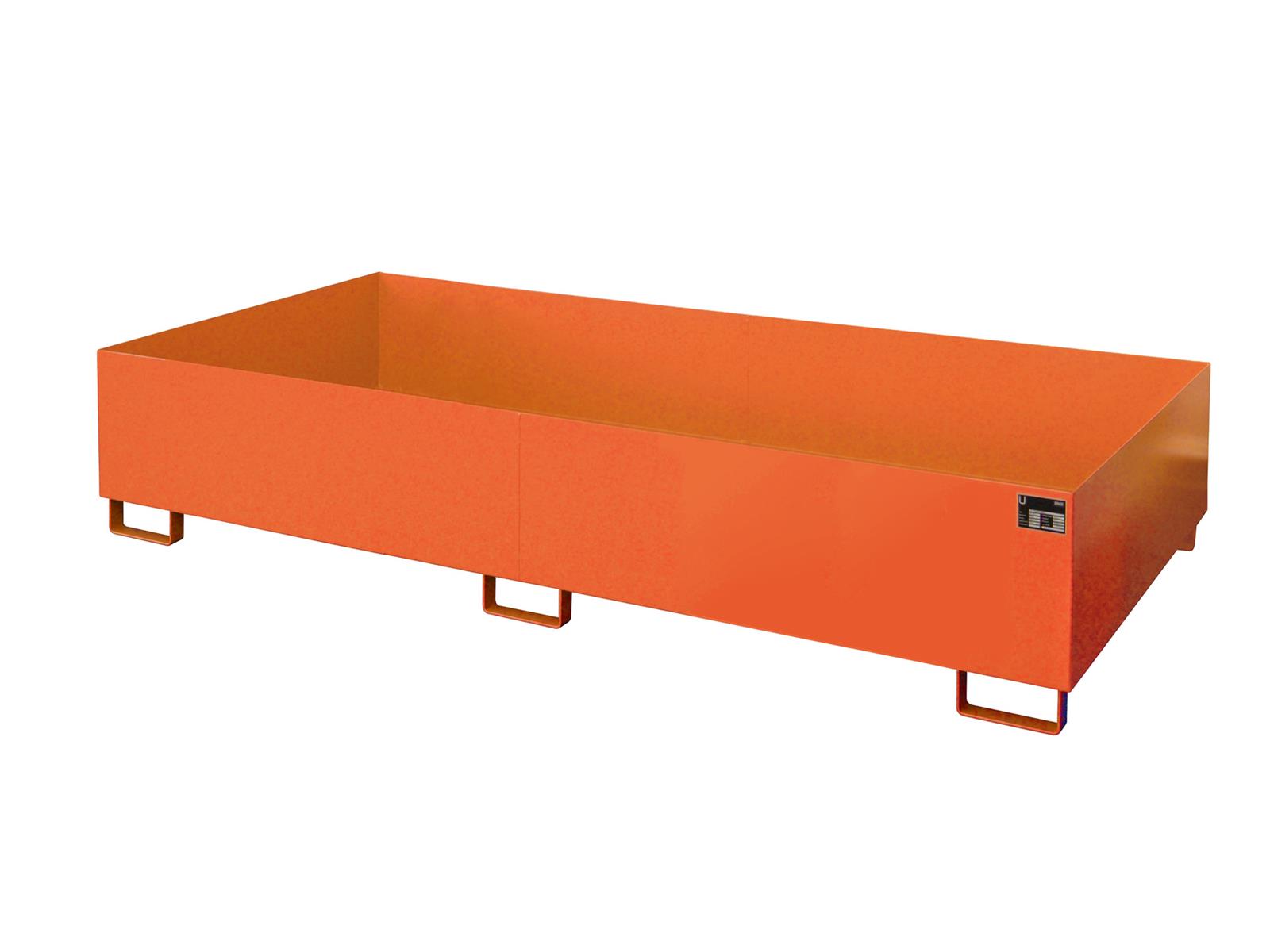 Regalwannen 2650x1300x435mm 1000 Liter RAL 2000 Gelborange