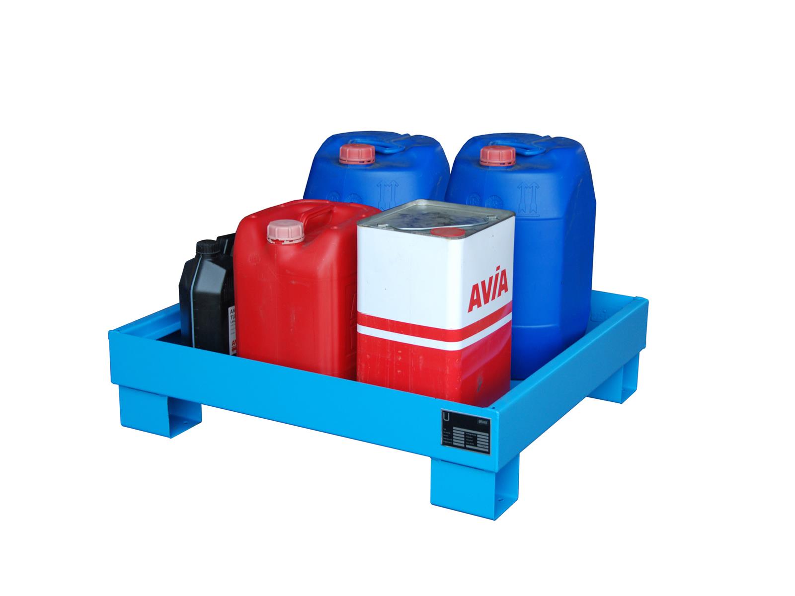 Auffangwanne Typ AW60 ohne Gitterrost AW 60-2 RAL 5012 Lichtblau