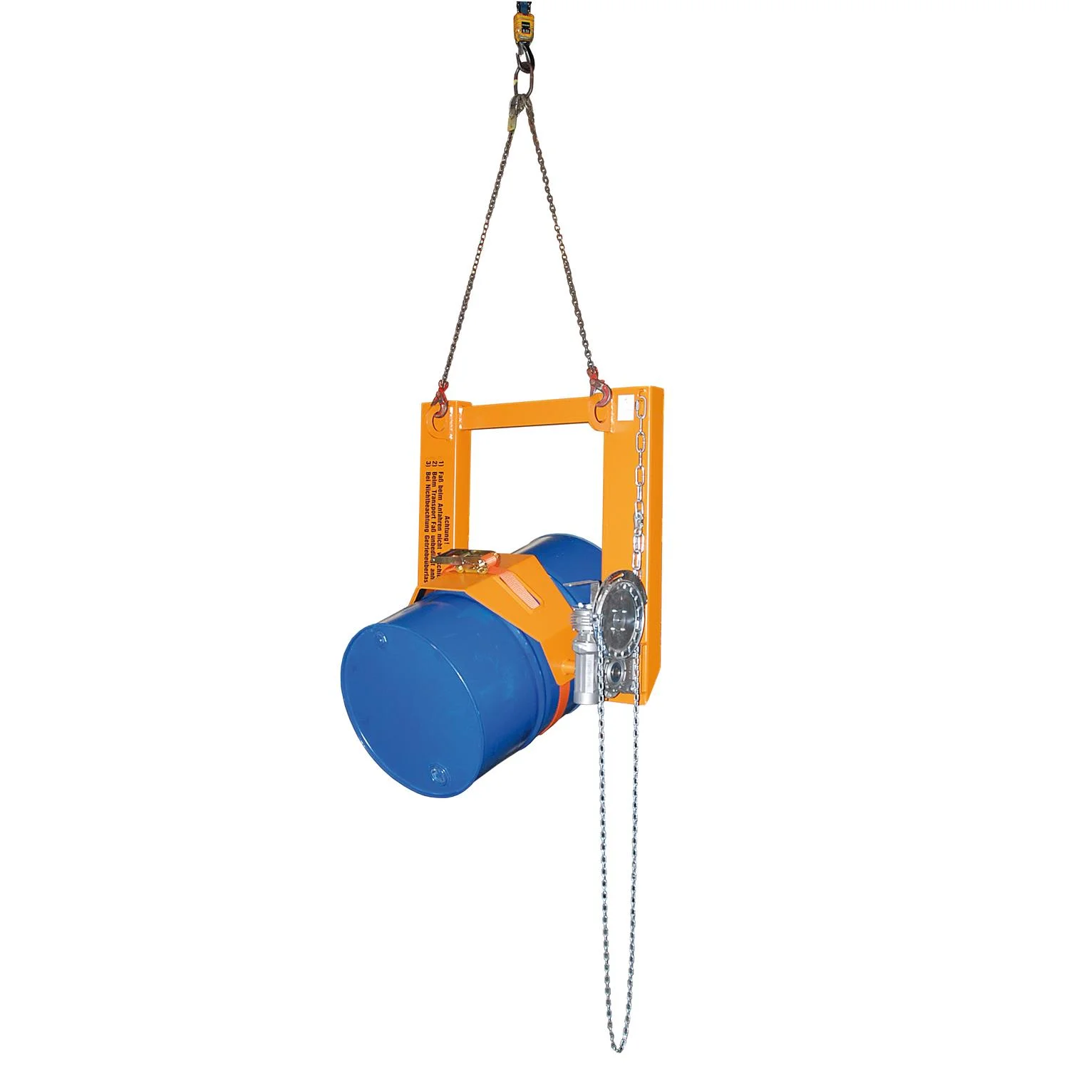 Inclinatore per fusti con catena 1000 x 1000 x 405 mm