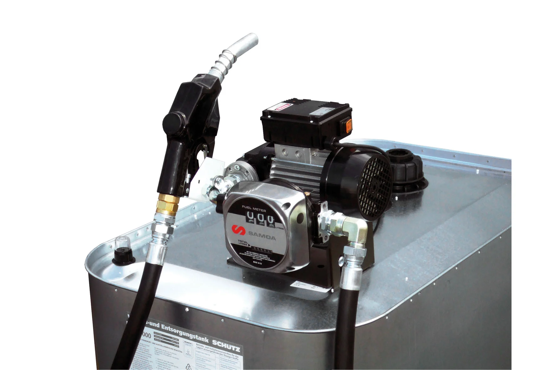 Pompa diesel Dieselmatic plus 100 Tipo S con contatore digitale di flusso SAMOA-Hallbauer