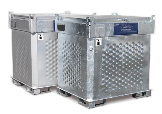 Serbatoio diesel 1000l a doppia parete con pompa 12/24V e monitoraggio dati del serbatoio - Stazione di rifornimento mobile Quadro-C