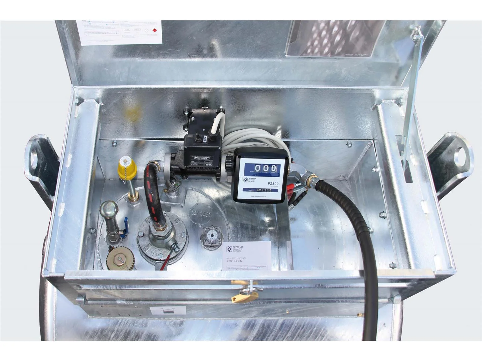 Serbatoio mobile KC-K con cassetta di stoccaggio serbatoio diesel con pompa Rietberg