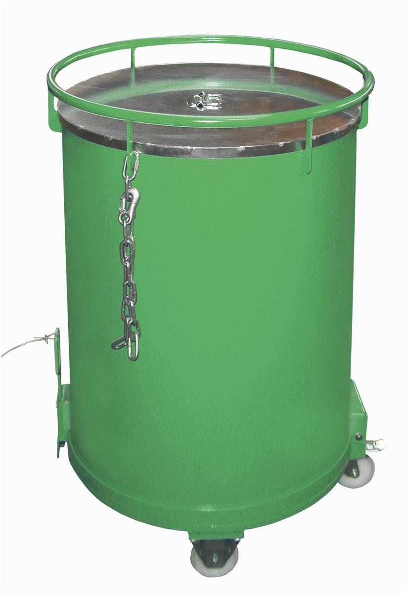 Round Container RB 450 0.45m³ 865x1085mm RAL 6011 Reseda Green