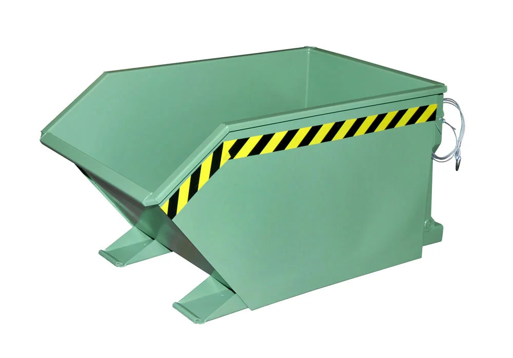 Kippbehälter GU 500 0,50m³ 1440x780x680mm RAL 6011 Resedagrün