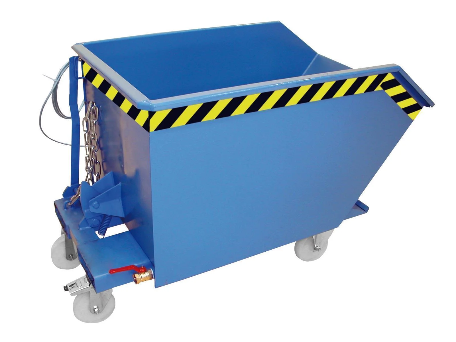 Spänebehälter SGU 150 1,50m³ 1640x1280x1090mm RAL 5012 Lichtblau