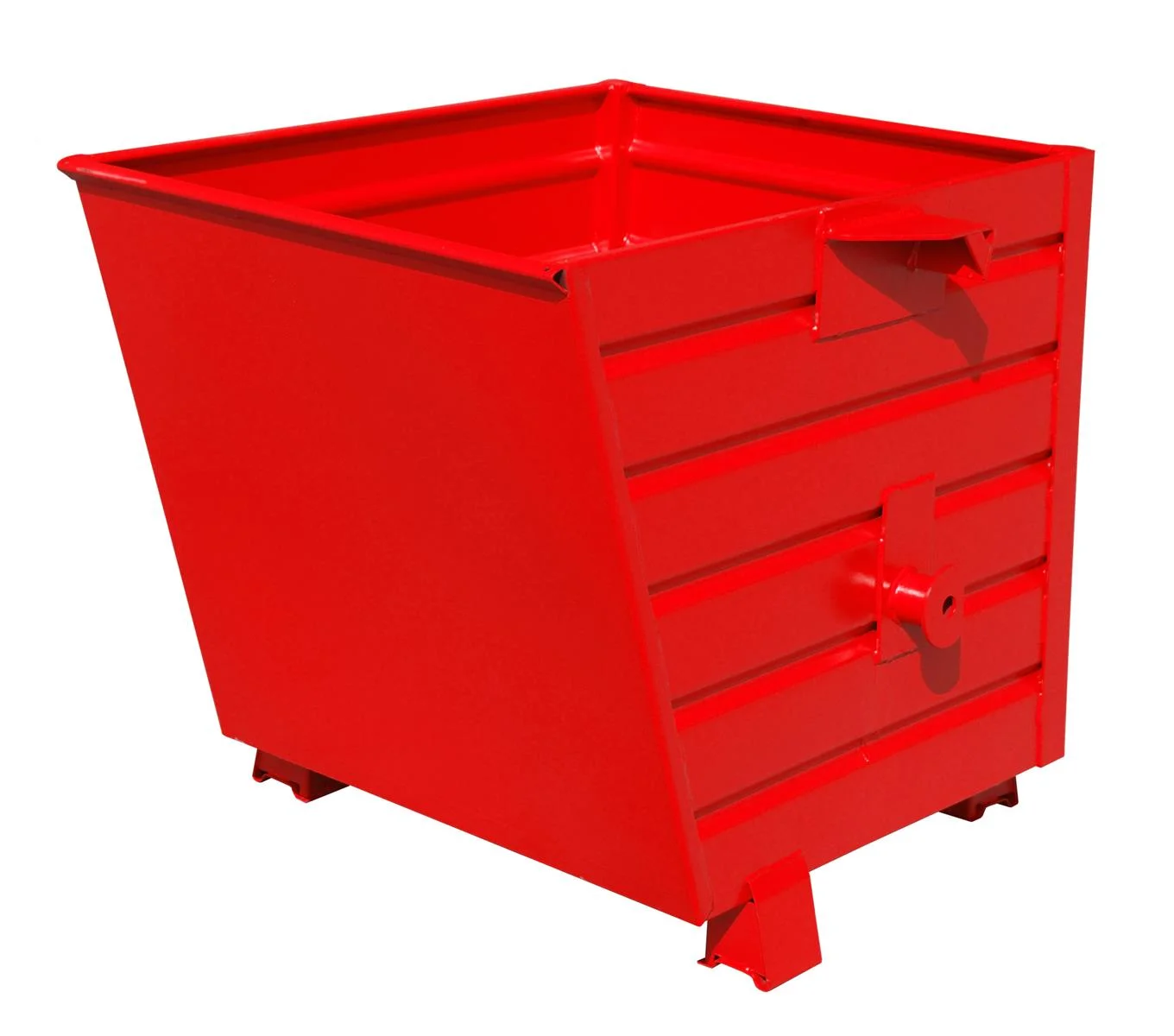 Contenitore ribaltabile impilabile BSK 55 1000x800x900 0,55 m³ RAL 3000 Rosso fuoco