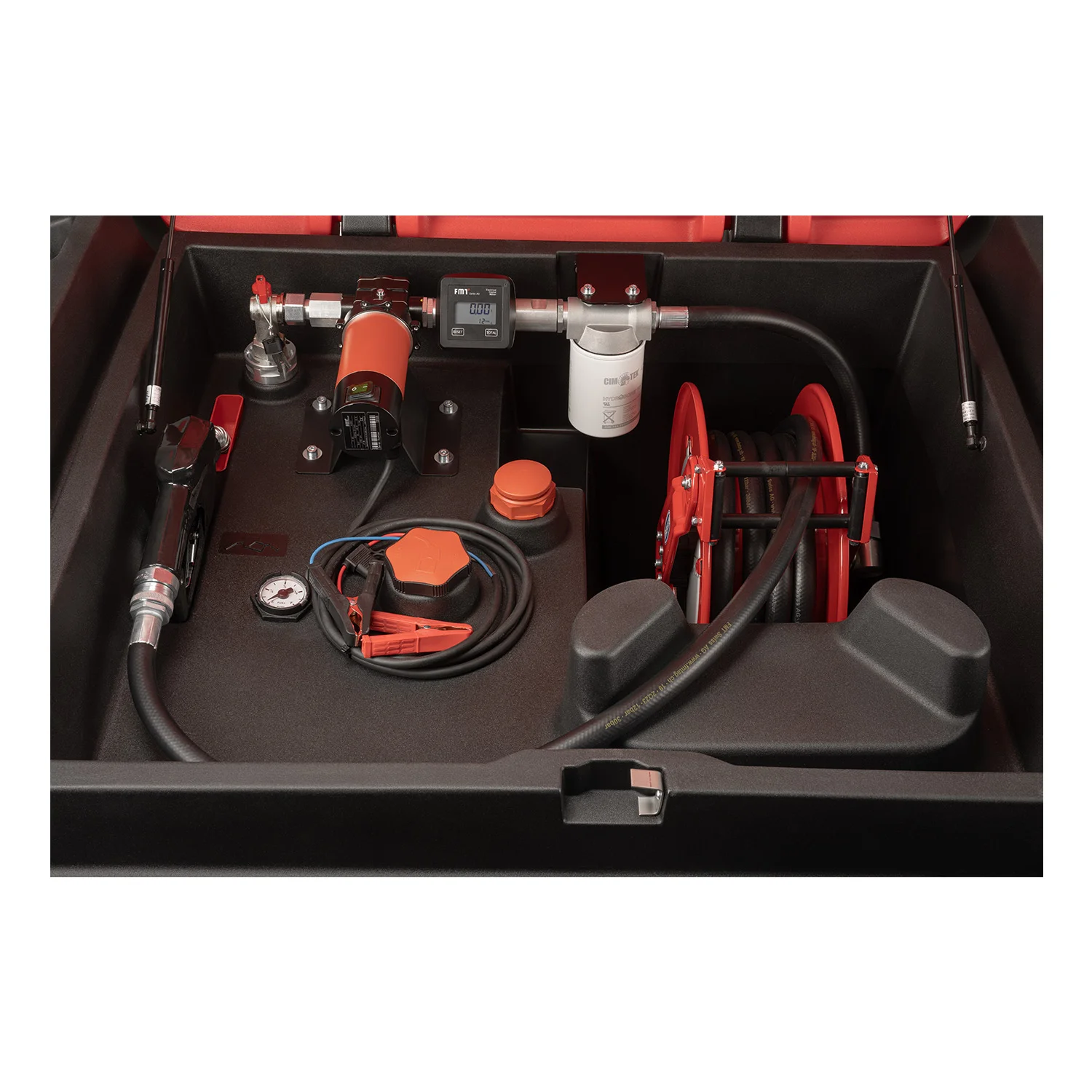 Impianto di serbatoio mobile da 980 L mobiMASTER, pompa 24 V con avvolgitubo