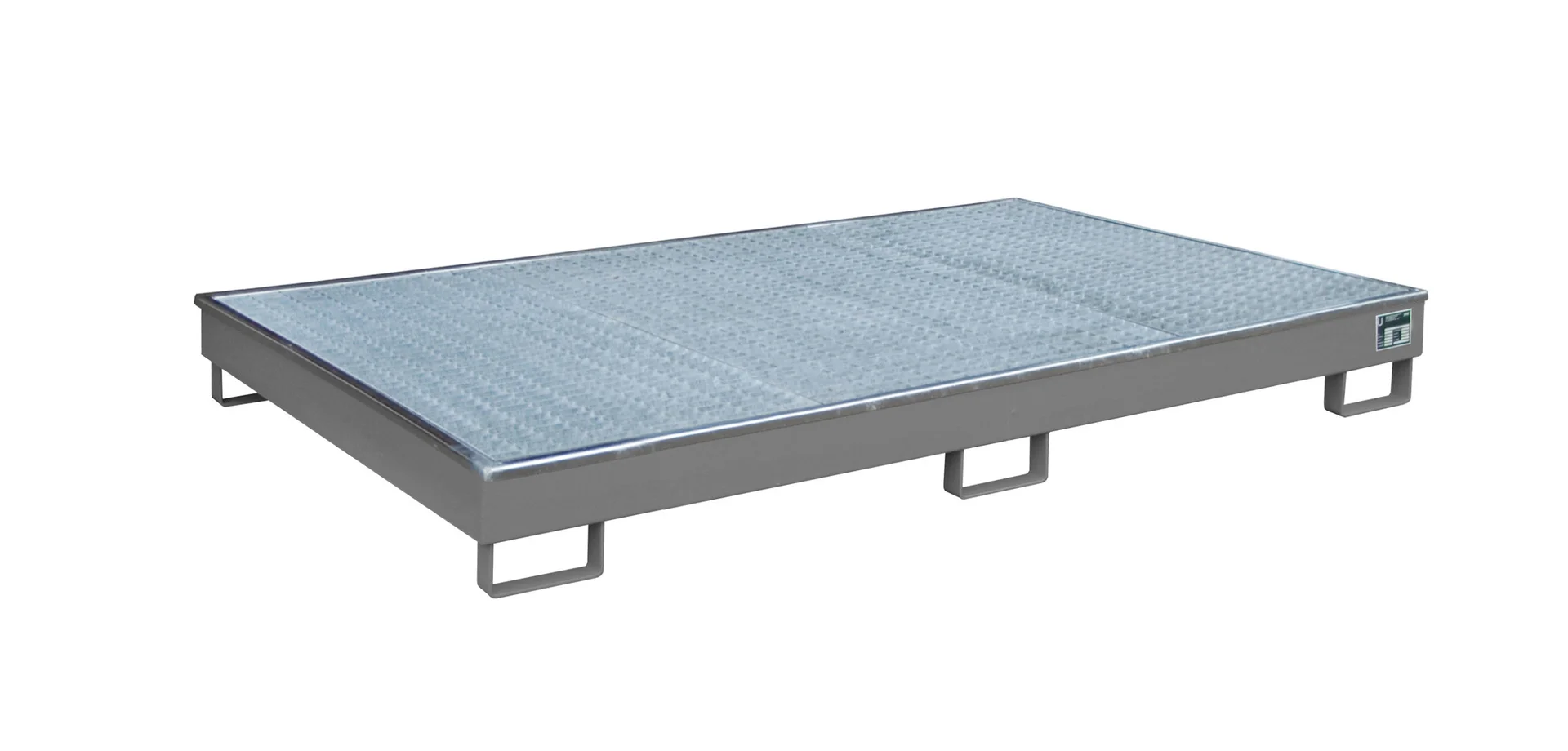 Shelf Tray 2165x1315x230mm 240 Liters with PE Insert and Grating 2200-1 RAL 7005 Mouse Gray 🐭
