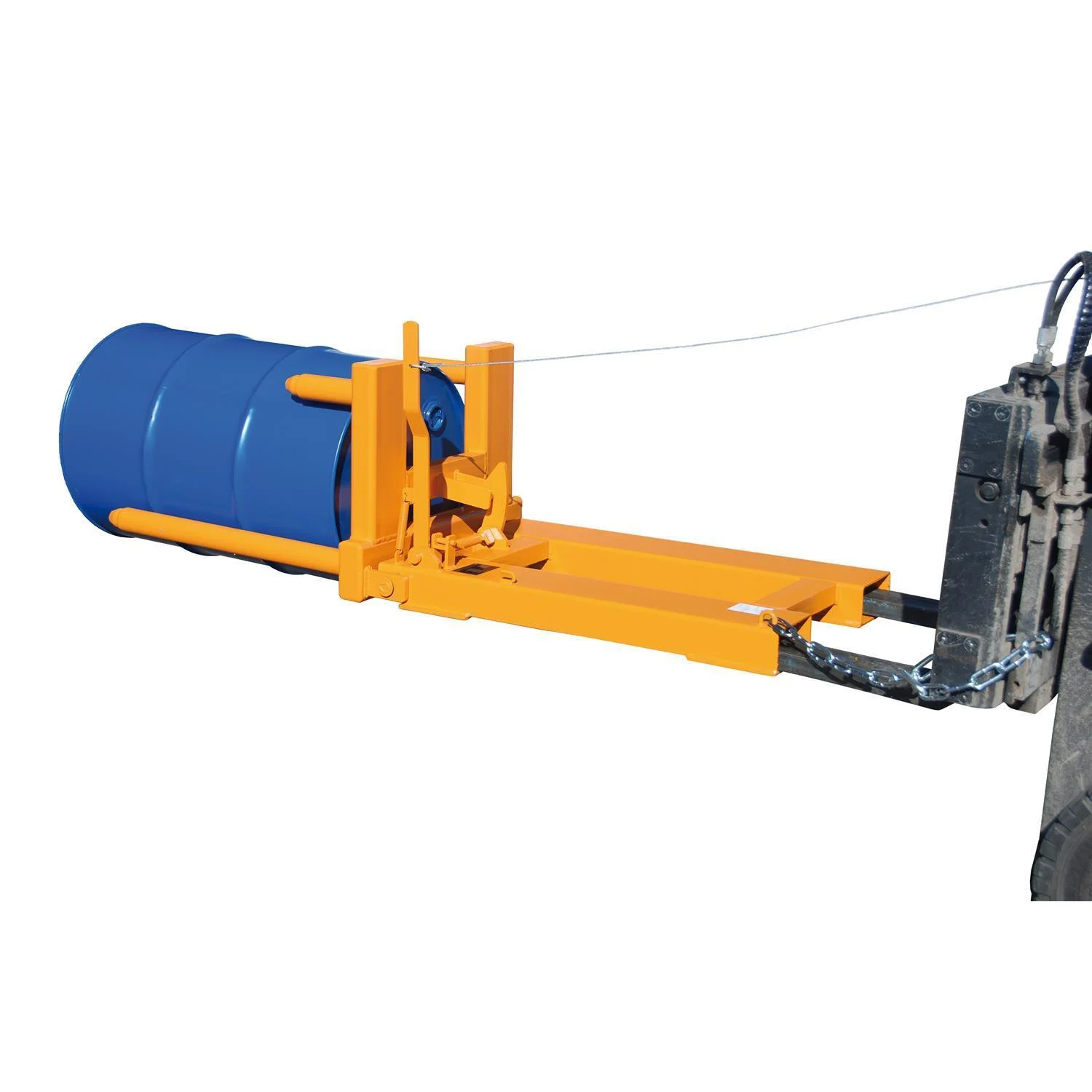Ribaltatore di fusti FW 1, fusto da 200 litri, dimensioni 1875 × 700 × 545 mm