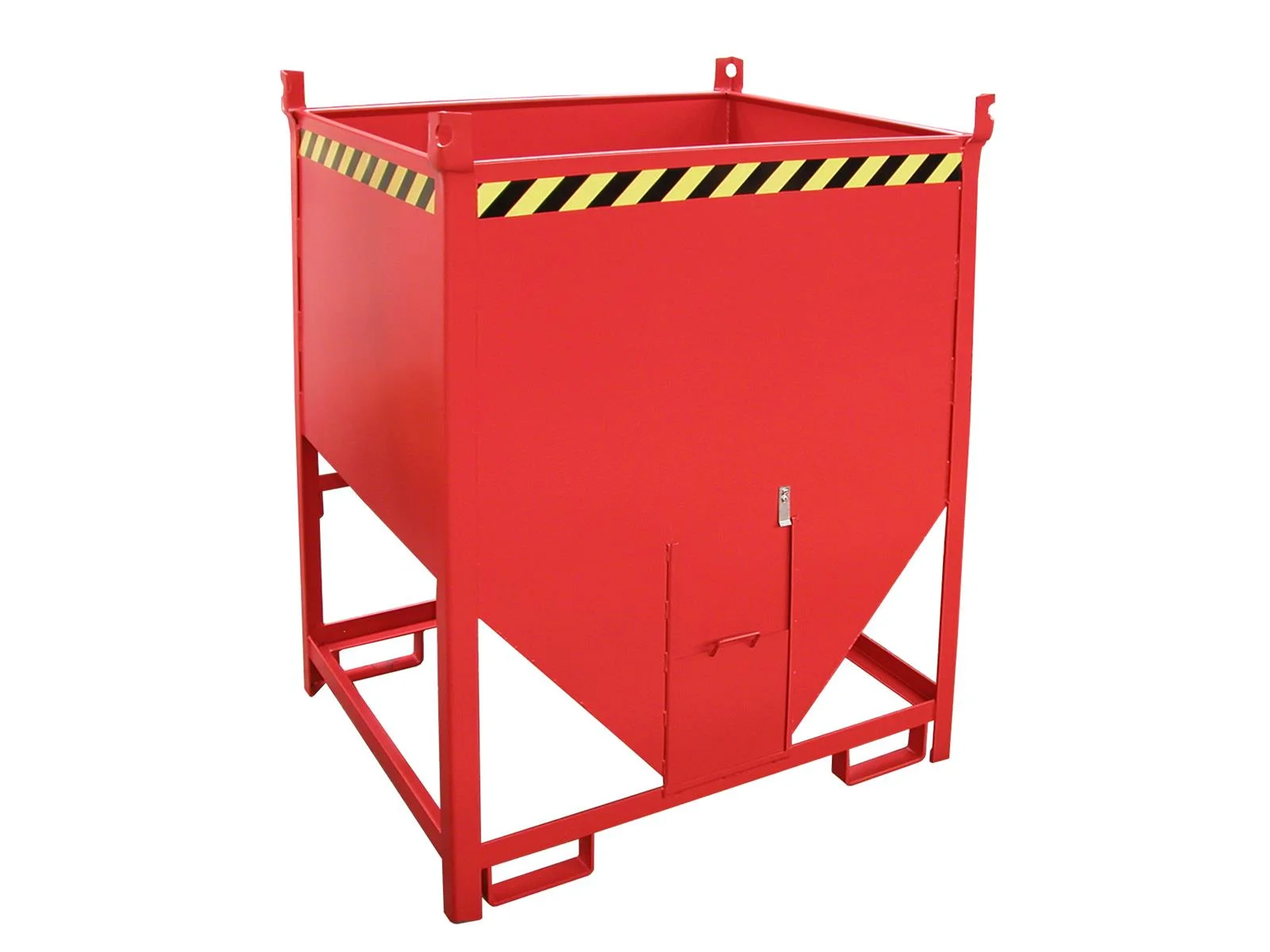 Contenitore da silo SGS 100 1,00 m³ 1000x1200x1495 mm RAL 3000 Rosso fuoco