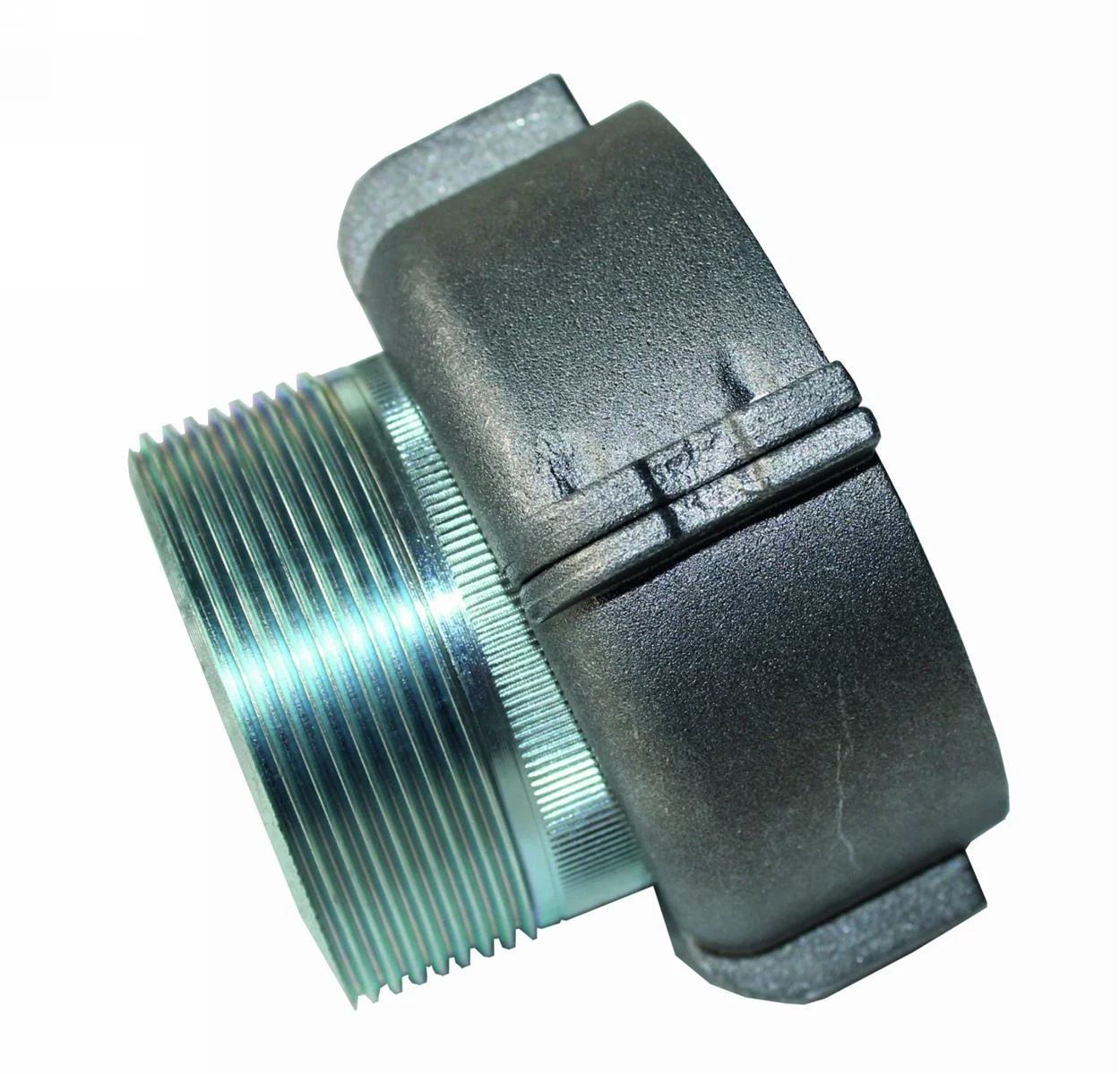 Raccordo DN50 a 2 pollici (filettatura esterna, AG) con noce di compressione S75 x 6 (filettatura interna, IG) Schutz 3024301