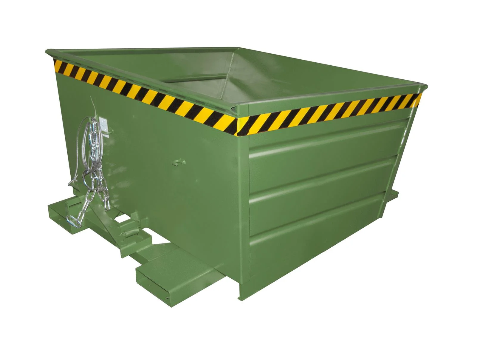 Contenitore ribaltabile VD 800, 0,80 m³, 1375 × 1200 × 730 mm, RAL 6011 Verde Reseda