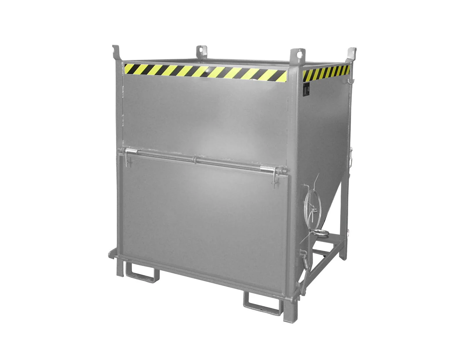 Silo Container SGK 100 1.00m³ 1000x1200x1405mm RAL 7005 Mouse Grey