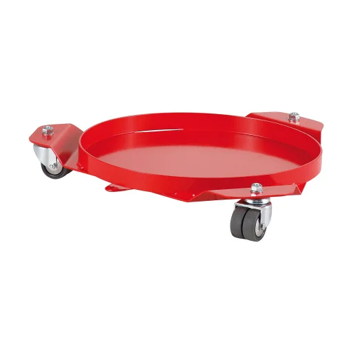 Carrello per fusti da 30, 60 o 120 litri., trolley, cart, wheel, red, plattform