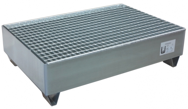 Verzinkte Ölauffangwanne für 2 x 200 l Ölfässer 1200 x 800 x 325 mm Verzinkte Ölauffangwanne für 2 x 200 l Ölfässer 1200 x 800 x 325 mm