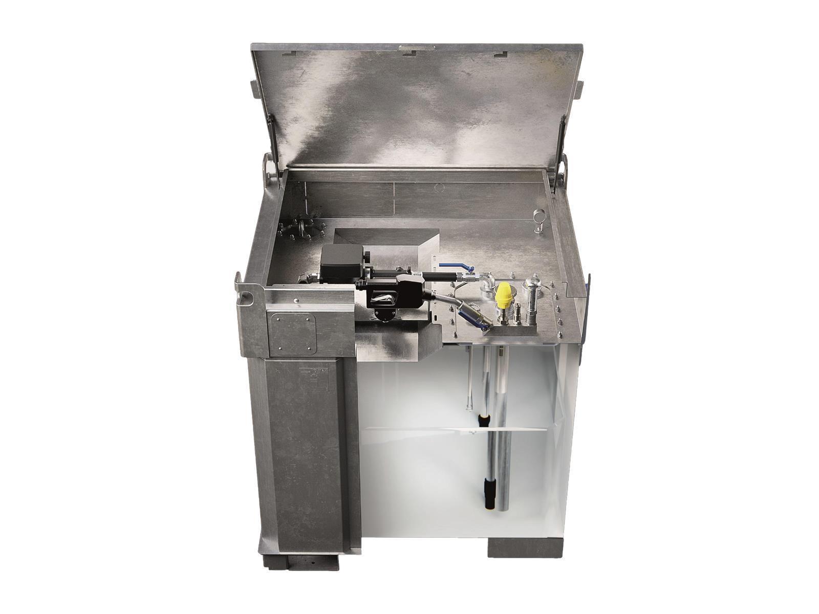 Mobile Tankstelle QUADRO-PLUS-BLUE 330 für Adblue® – Effiziente Tankanlage Mobile Tankstelle QUADRO-PLUS-BLUE 1000 für AdBlue® - Rietbergwerke