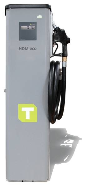 Distributore diesel HDM 100 eco con contatore di litri TECALEMIT, colonna di erogazione