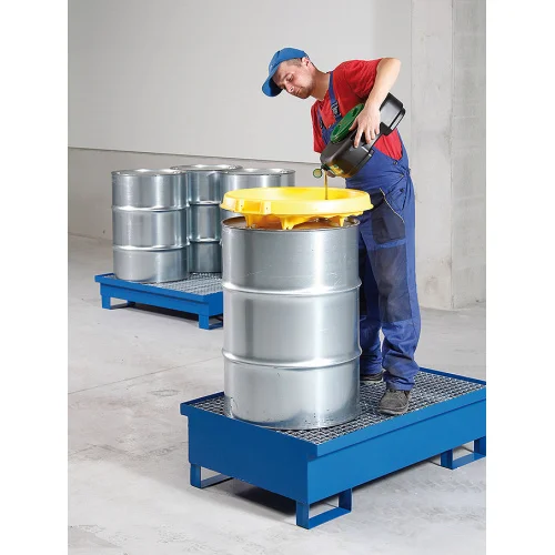 Spill Containment Tray 1200x800x350mm with Grate 220 Liters 🛢️