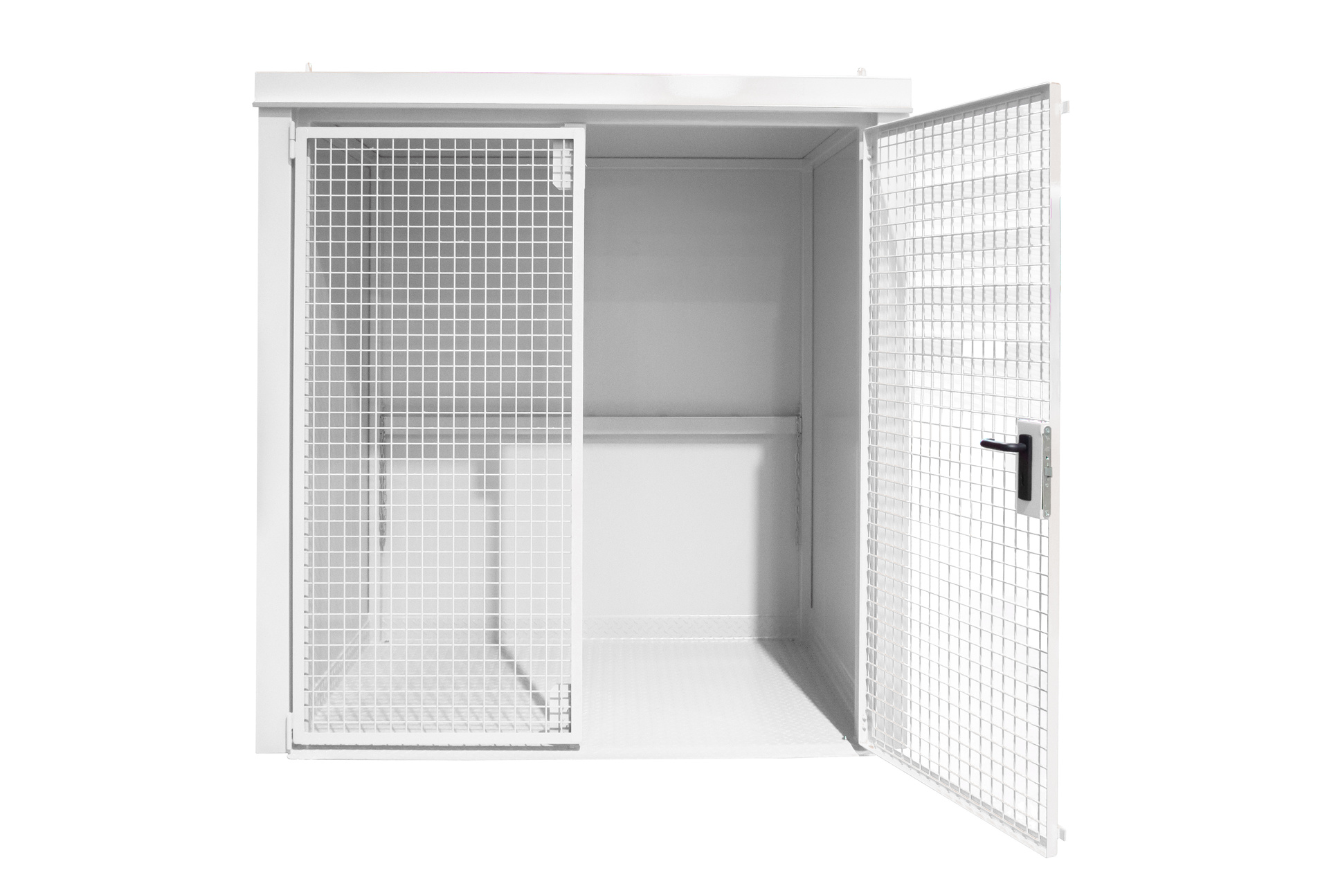 GFC-B Gasflaschen-Container – ohne Trennwand-RAL 9002 (Grauweiß)-M2