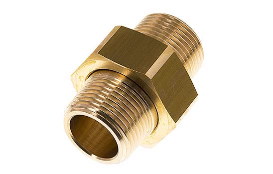 Doppelnippel trennbar R 1"-R 1", 16 bar Messing Doppelnippel trennbar R 1"-R 1", 16 bar Messing