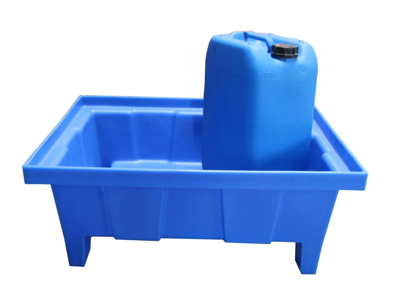 Mini spill containment tray 70 liters with legs – made from HDPE