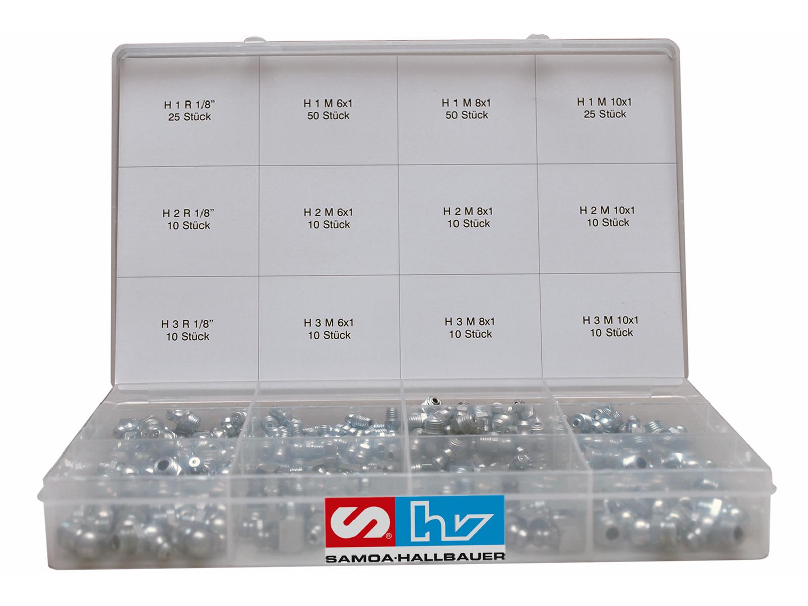 Schmiernippel Sortiment SSK 230 SHV Samoa-Hallbauer Schmiernippel Sortiment SSK 230 SHV Samoa-Hallbauer