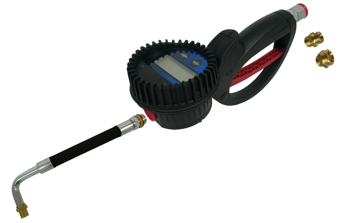 MATO DIGMET E35-AF contatore di passaggio manuale per antigelo e liquidi a base di acqua, Manometer, digitale Messanzeige, Gasdruck, Schlauchanschluss, Ventil-Werkzeug