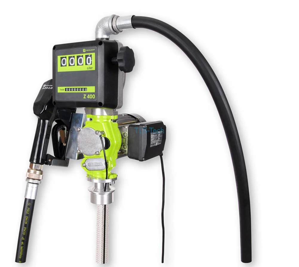 Elettropompa TecPump 600AC 55 l/min 230 V in set con contatore analogico, 8 metri