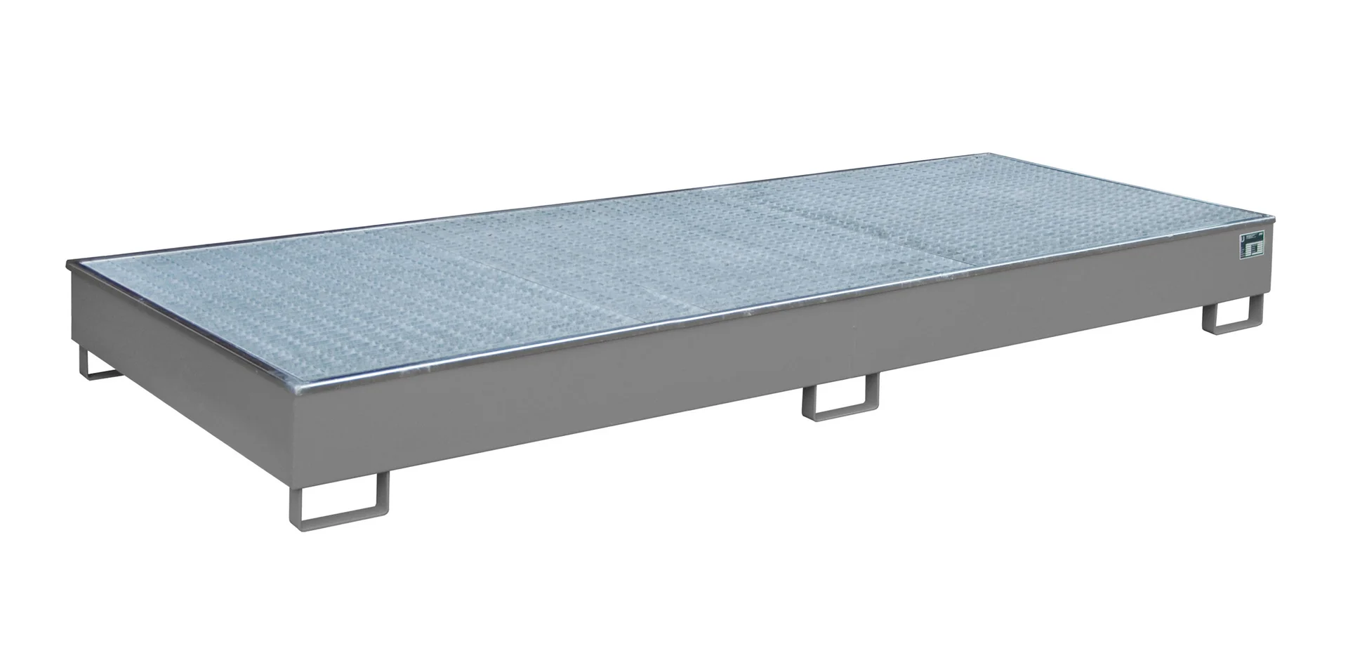 Shelving Tray 3265x1315x270mm 540 Liters with PE Insert and Grating 3300-2 RAL 7005 Mouse Grey 🐭